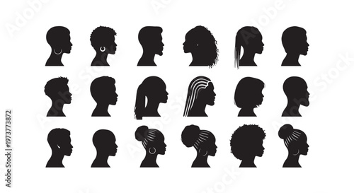 A collection of black horseshoes arranged neatly in a grid pattern on a light background