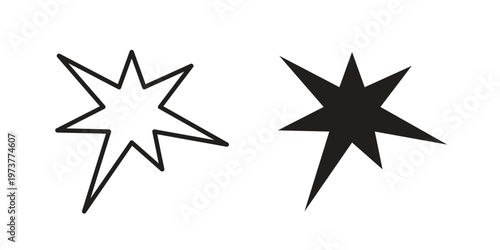 Explosion icon set. black Illustration for graphic and web design.