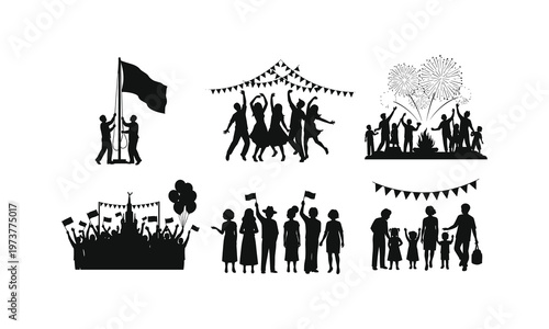 Celebrating community events and national festivities with diverse participation