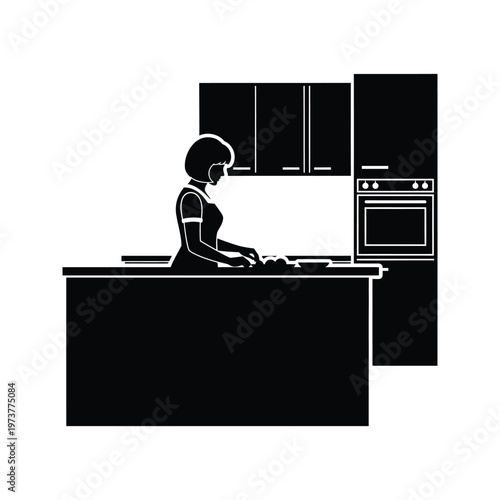 Person working on a laptop at a minimalist desk setup in a modern office environment