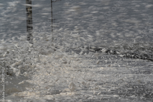 Scenes from the storm Dave hitting the Danish west coast around Løkken on 5 April 2026.