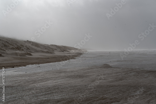 Scenes from the storm Dave hitting the Danish west coast around Løkken on 5 April 2026.