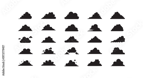 geometric patterns with black triangles arranged in a triangular formation on a white background