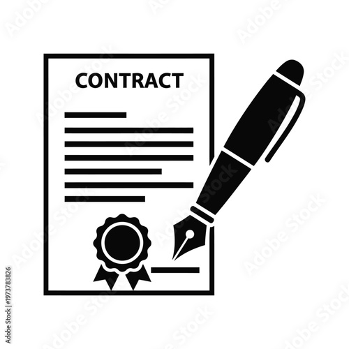 Understanding the importance of legal contracts in business and personal agreements with signature verification symbols