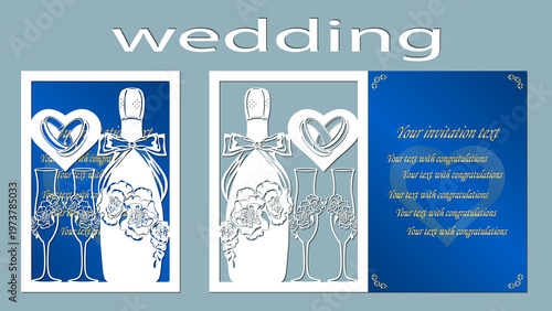 Tableau sur toile Inscription - wedding
