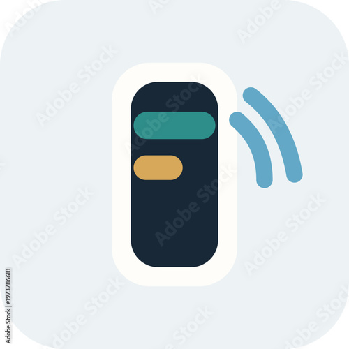 Smart Inhaler Medtech Vector Icon