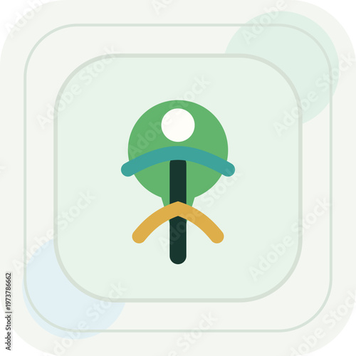 Tree Growth Sustainability Vector Icon