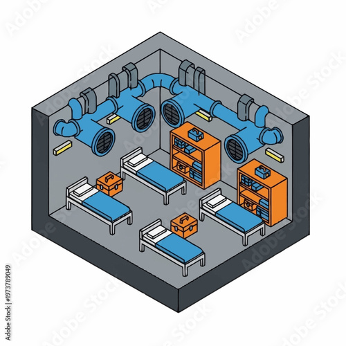 Hospital Isolation Ward Interior Design.