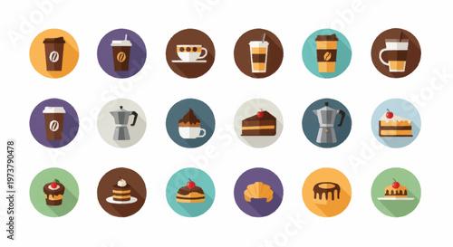 Food and drink icons collection.