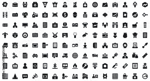 Black icons on white background.