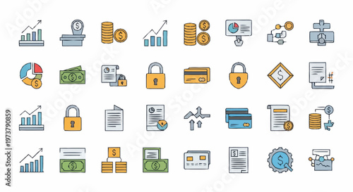 Business Finance Icons.