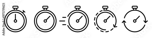 Timers' icon set. Stopwatch or clock symbol. countdown Timer vector illustration Free Download Timers' icon set. Stopwatch or clock symbol. countdown Timer vector illustration - GFXLoad