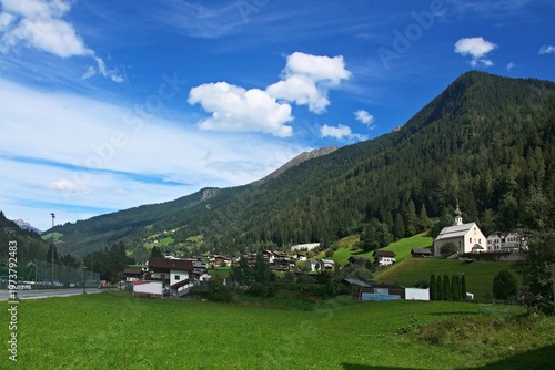 Austrian Alps - view of the village See in the Paznaun valley