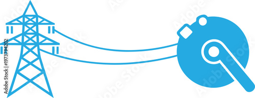 Power transmission and electrical energy a visual representation of infrastructure