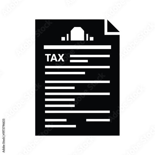 IRS tax forms and documents concept with magnifying glass highlighting tax term