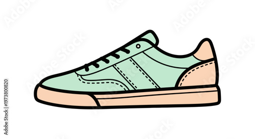 Sneaker Footwear Casual Sports Shoe.