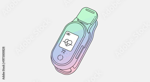 Colorful portable electronic vaporizer device.