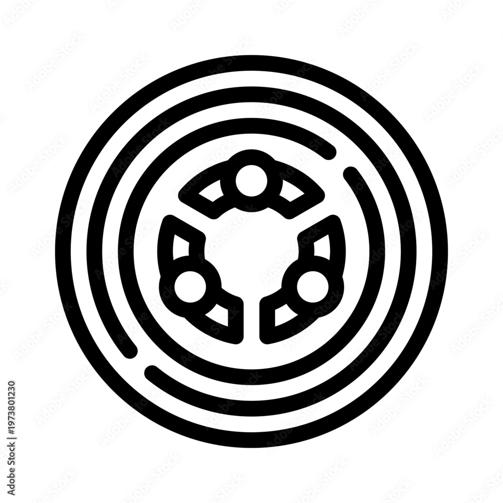 Obraz premium community line icon