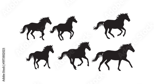 A flock of black sheep grazing together in a serene and natural pasture setting