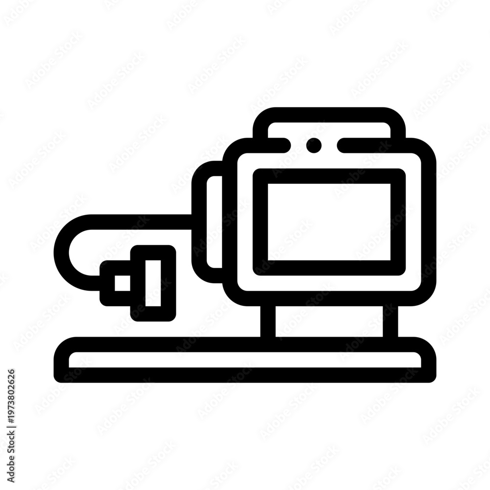 Naklejka premium booster line icon