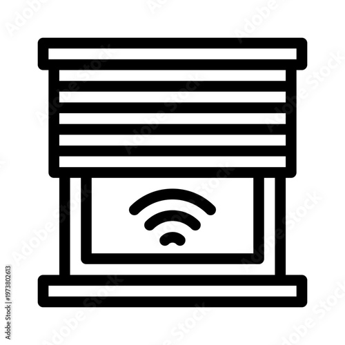 blinds line icon
