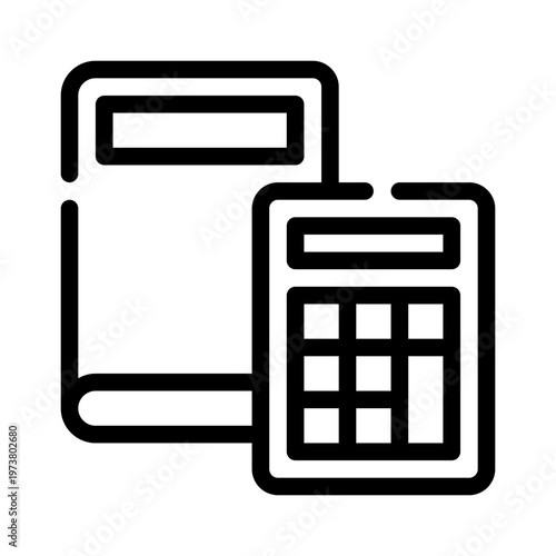 calculator line icon