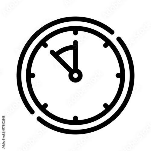 clock line icon