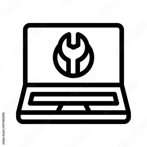 computer line icon