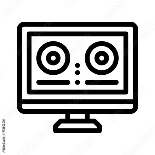 DJ line icon