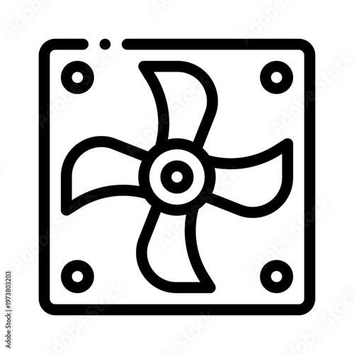 exhaust fan line icon