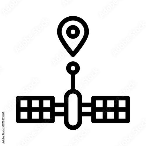 gps line icon