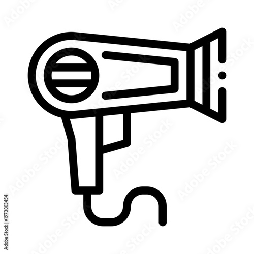 hair dryer line icon