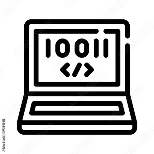 laptop line icon