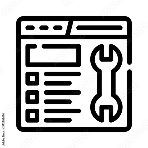 maintenance line icon
