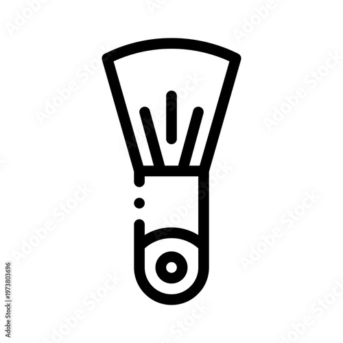 makeup brush line icon