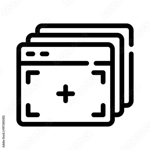 multitasking line icon