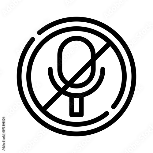 mute line icon