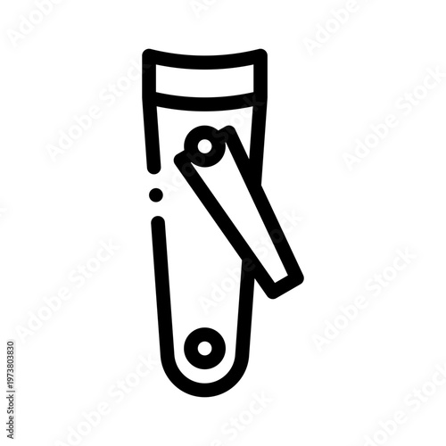 nail clipper line icon