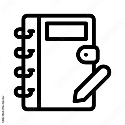 notes line icon