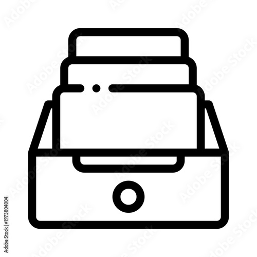 printer line icon