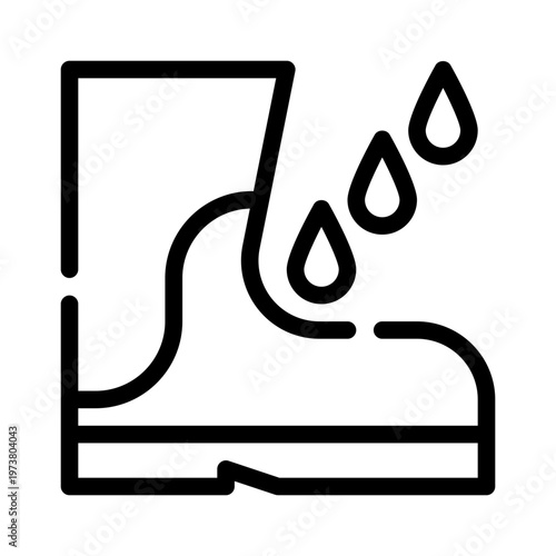 puddle line icon