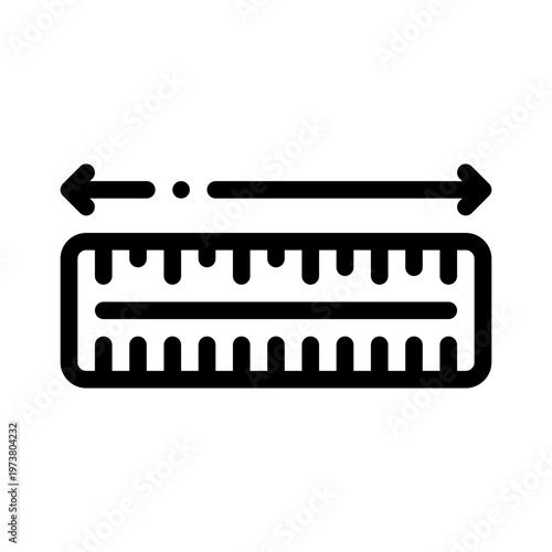 ruler line icon