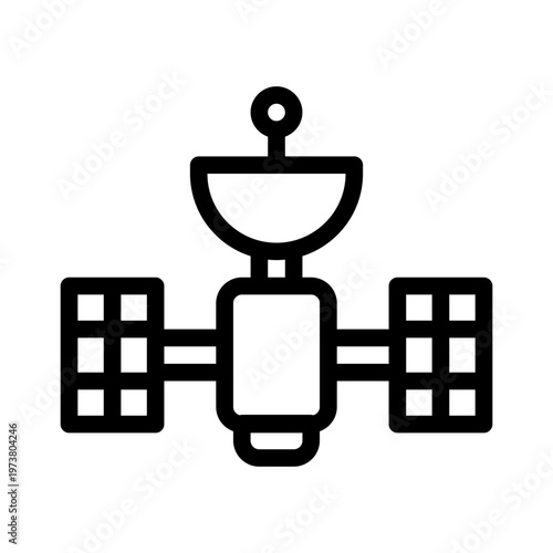 satellite line icon