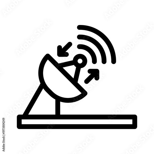 satellite line icon