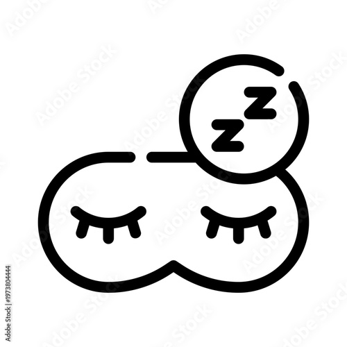 sleep line icon