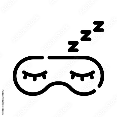 sleep line icon