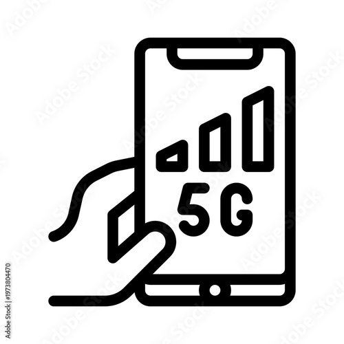 smartphone line icon