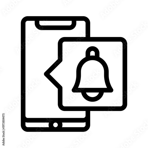 smartphone line icon
