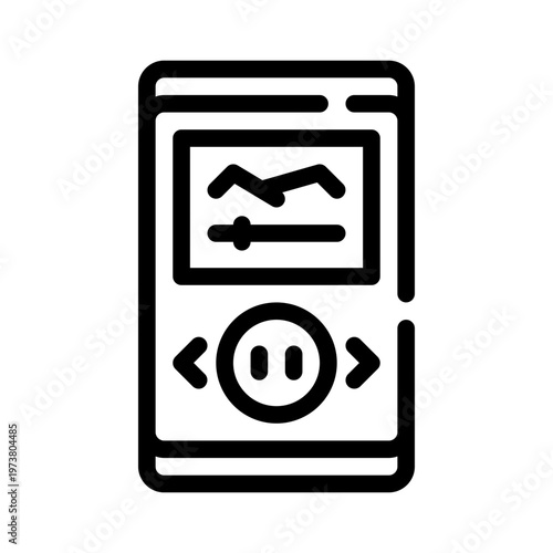 smartphone line icon