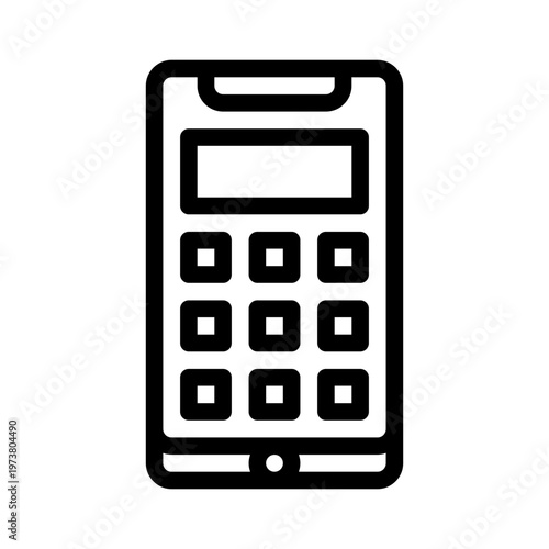 smartphone line icon